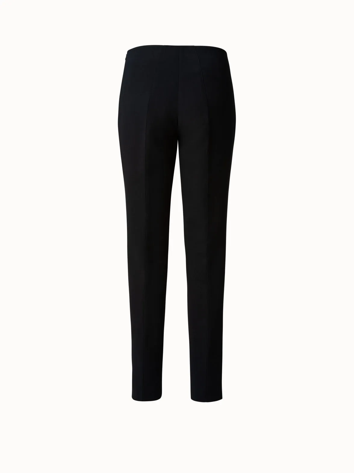 Slim Wool Double-Face Pants