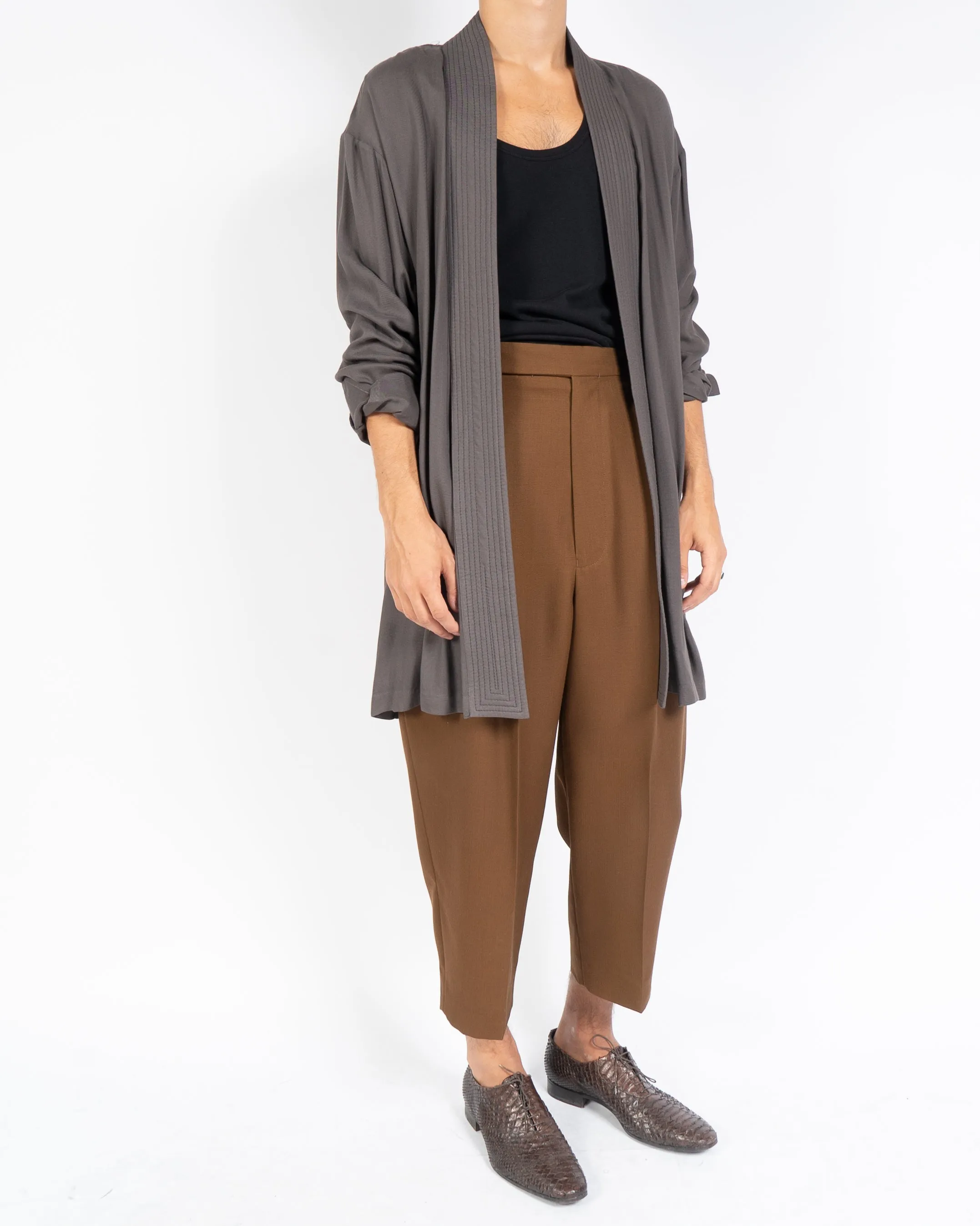 SS11 Grey Oversized Kimono Robe