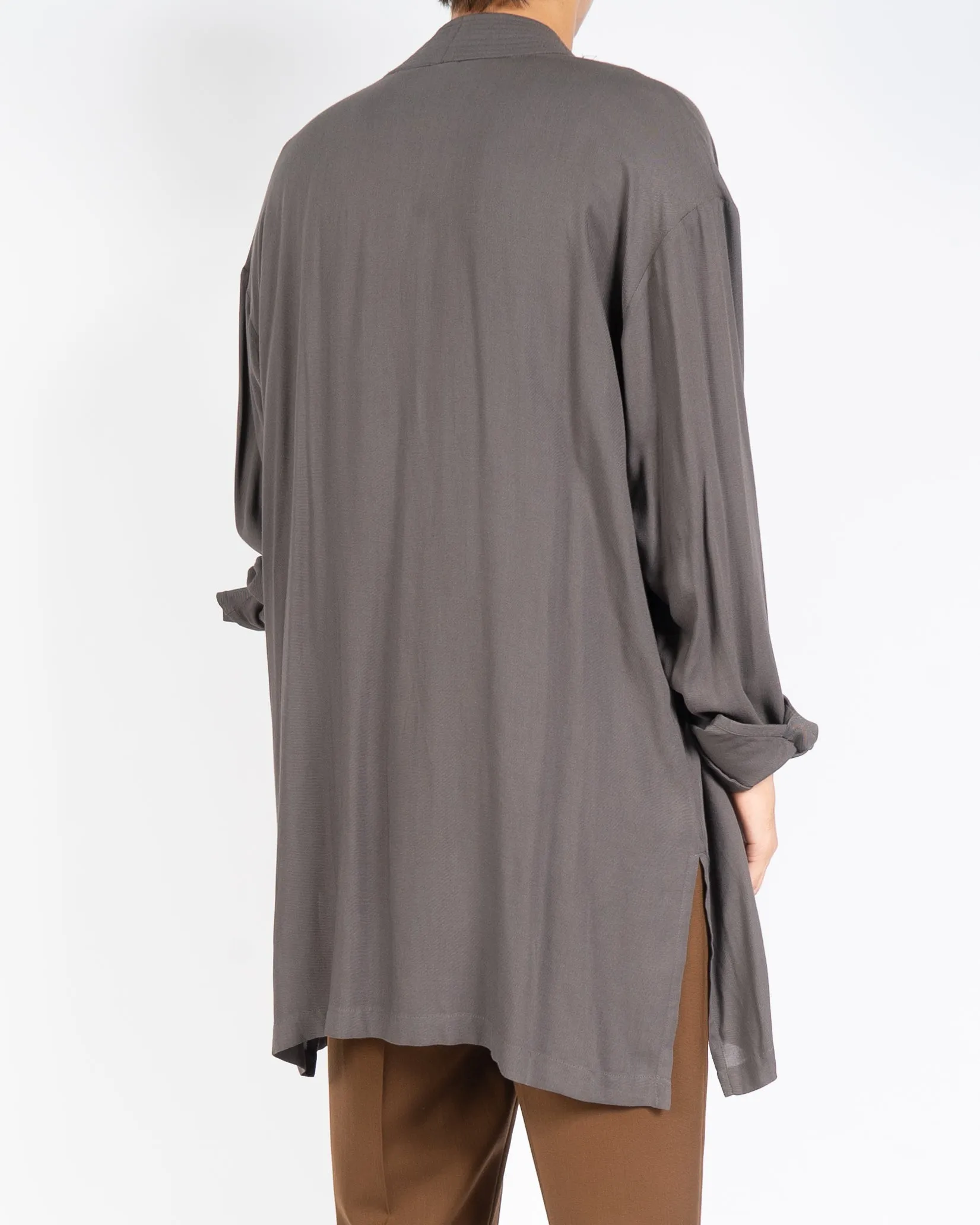 SS11 Grey Oversized Kimono Robe