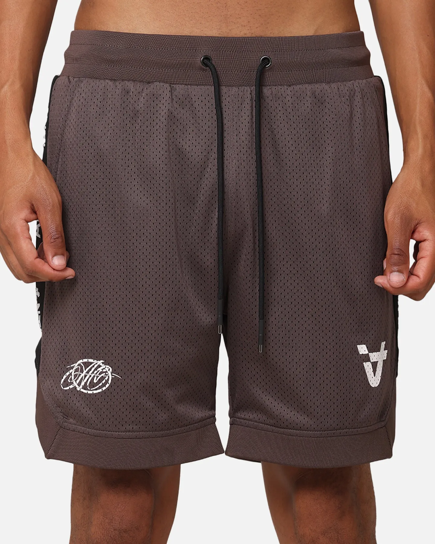 The Anti Order Future Racing Basketball Shorts Dark Brown