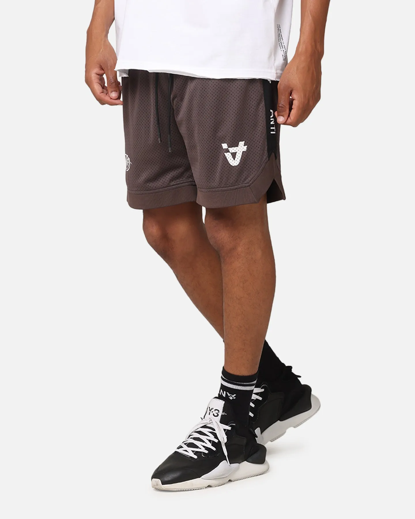 The Anti Order Future Racing Basketball Shorts Dark Brown