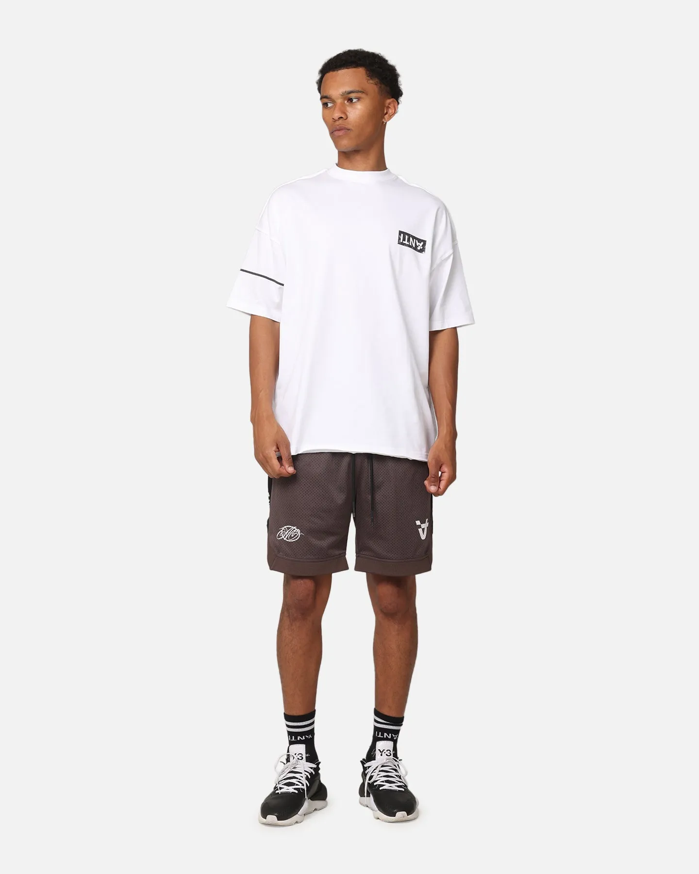 The Anti Order Future Racing Basketball Shorts Dark Brown