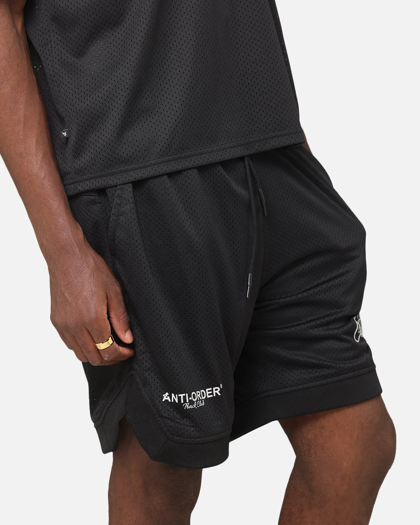 The Anti Order Track Club Basketball Shorts Black/Grey