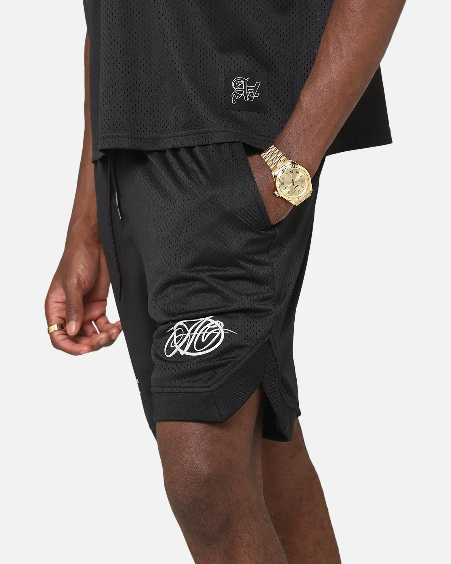 The Anti Order Track Club Basketball Shorts Black/Grey