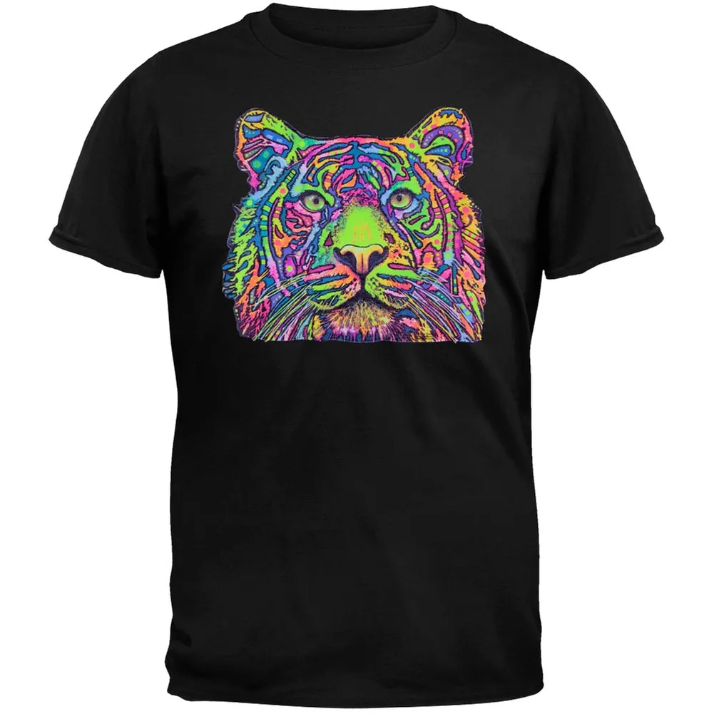 Tiger Neon Black Light Adult T-Shirt