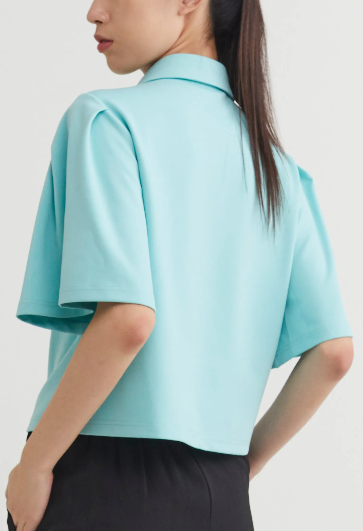 Tulip Full Sleeve Half Zip Top