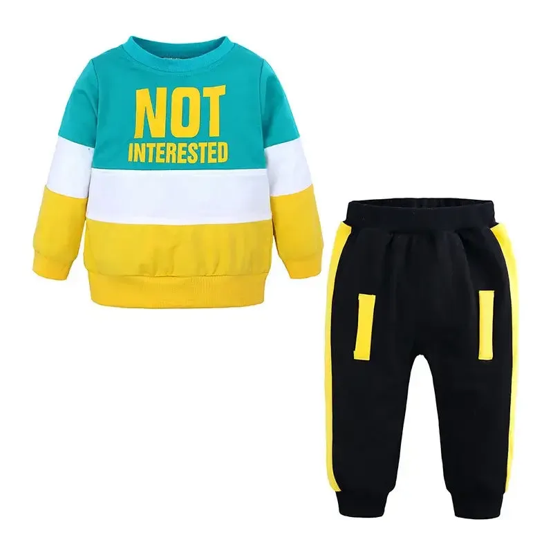 Winter Toddler Boys NOT INTERESTED Tracksuit