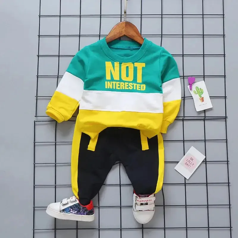 Winter Toddler Boys NOT INTERESTED Tracksuit