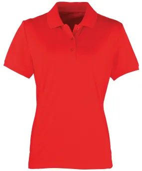 Womens Coolchecker® piqu polo | Strawberry Red