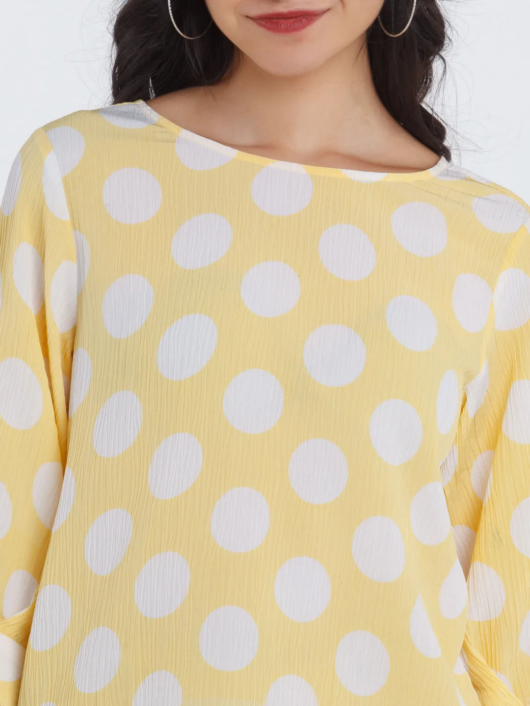 Yellow Polka Top